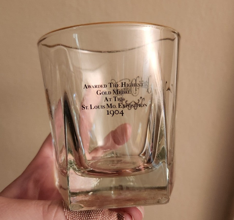 Jack Daniel's Gold Rimmed Glass Set