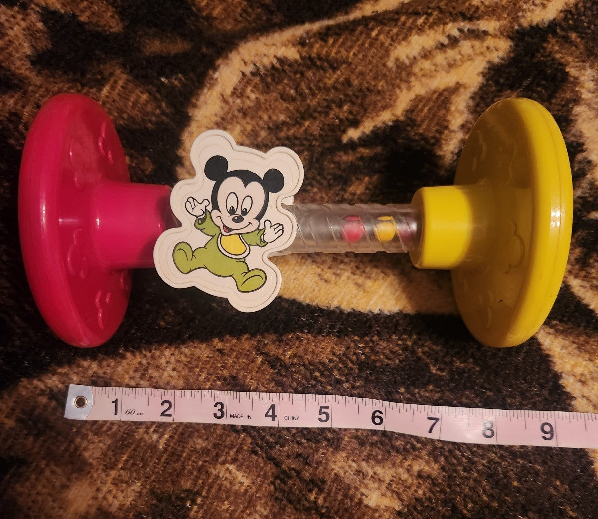 1990 Vintage Disney Flip N Twirl Rattle Toy