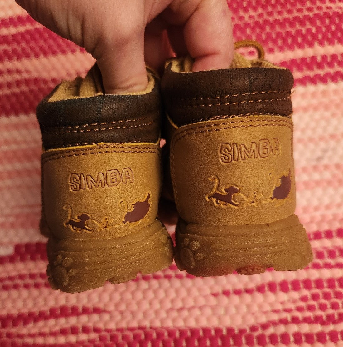 Disney Toddler Simba Lion King Lace Up Boots Size 5