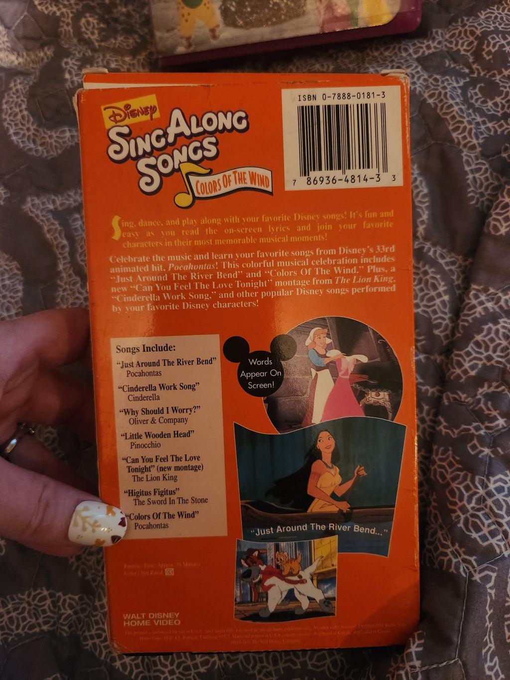Sing Along Songs Disneys Pocahontas 1990s VHS