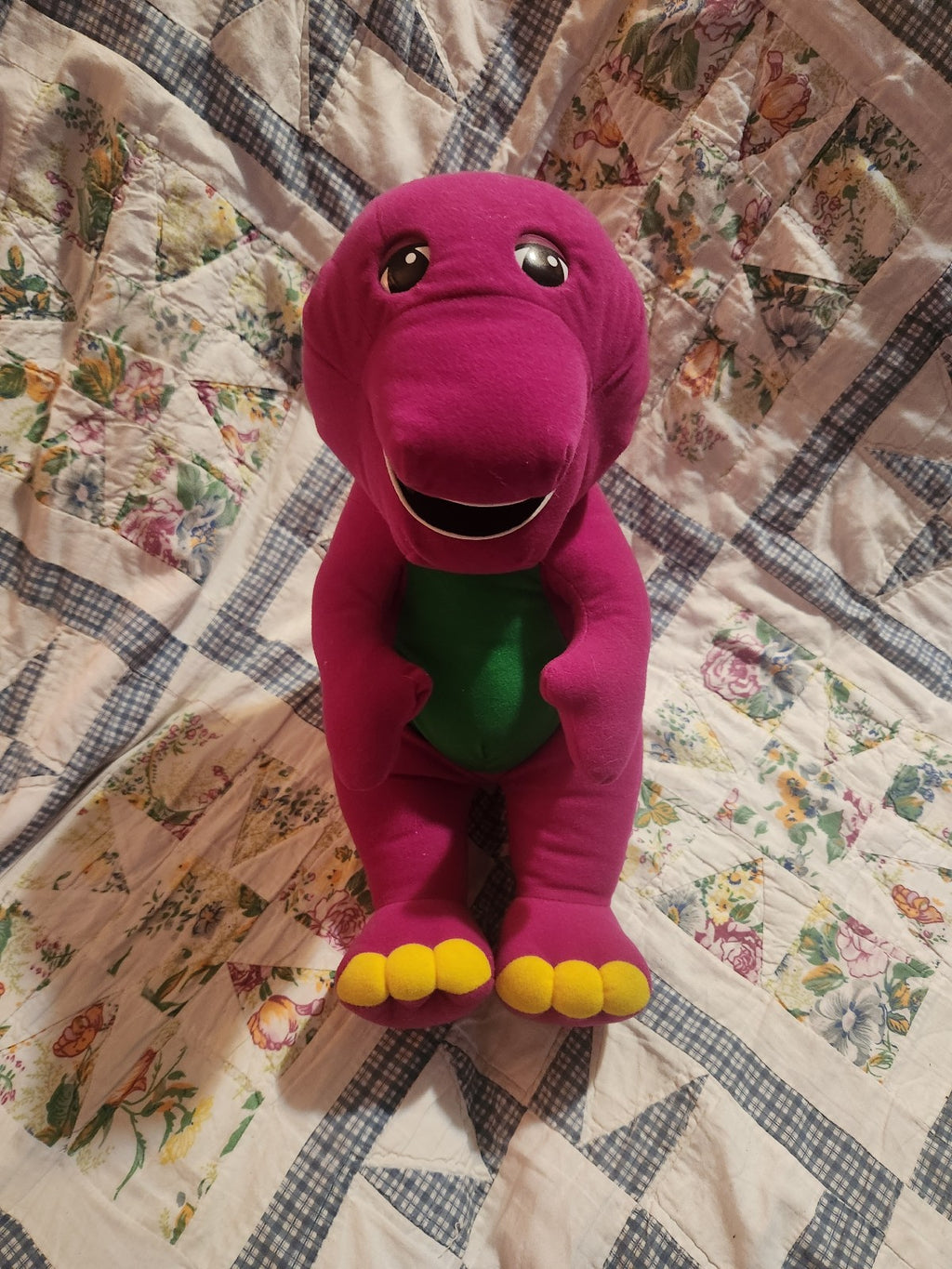 1996 Talking Barney Plush Toy