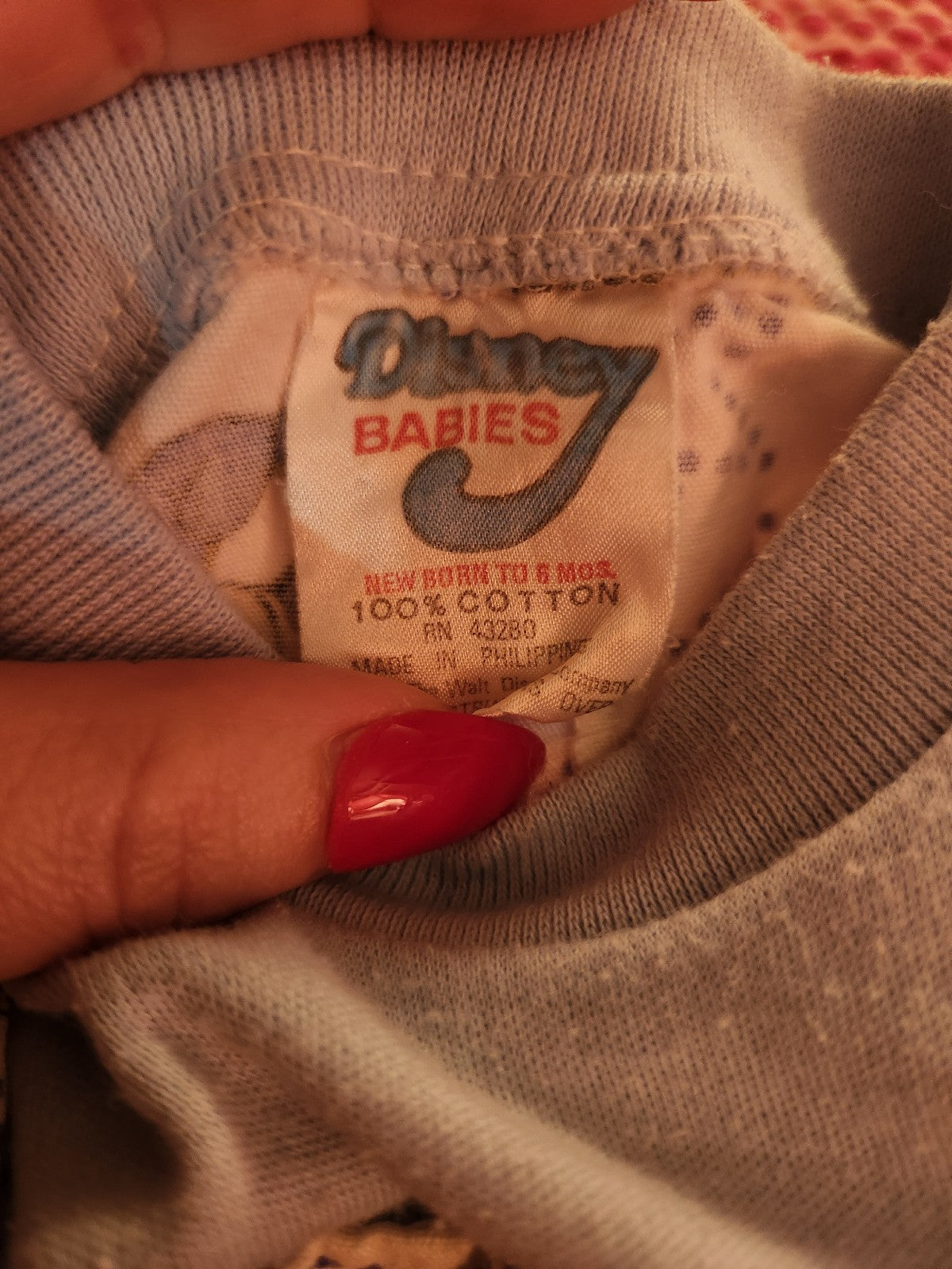 Vintage Disney Mickey Mouse Baby Romper 0/6 Months