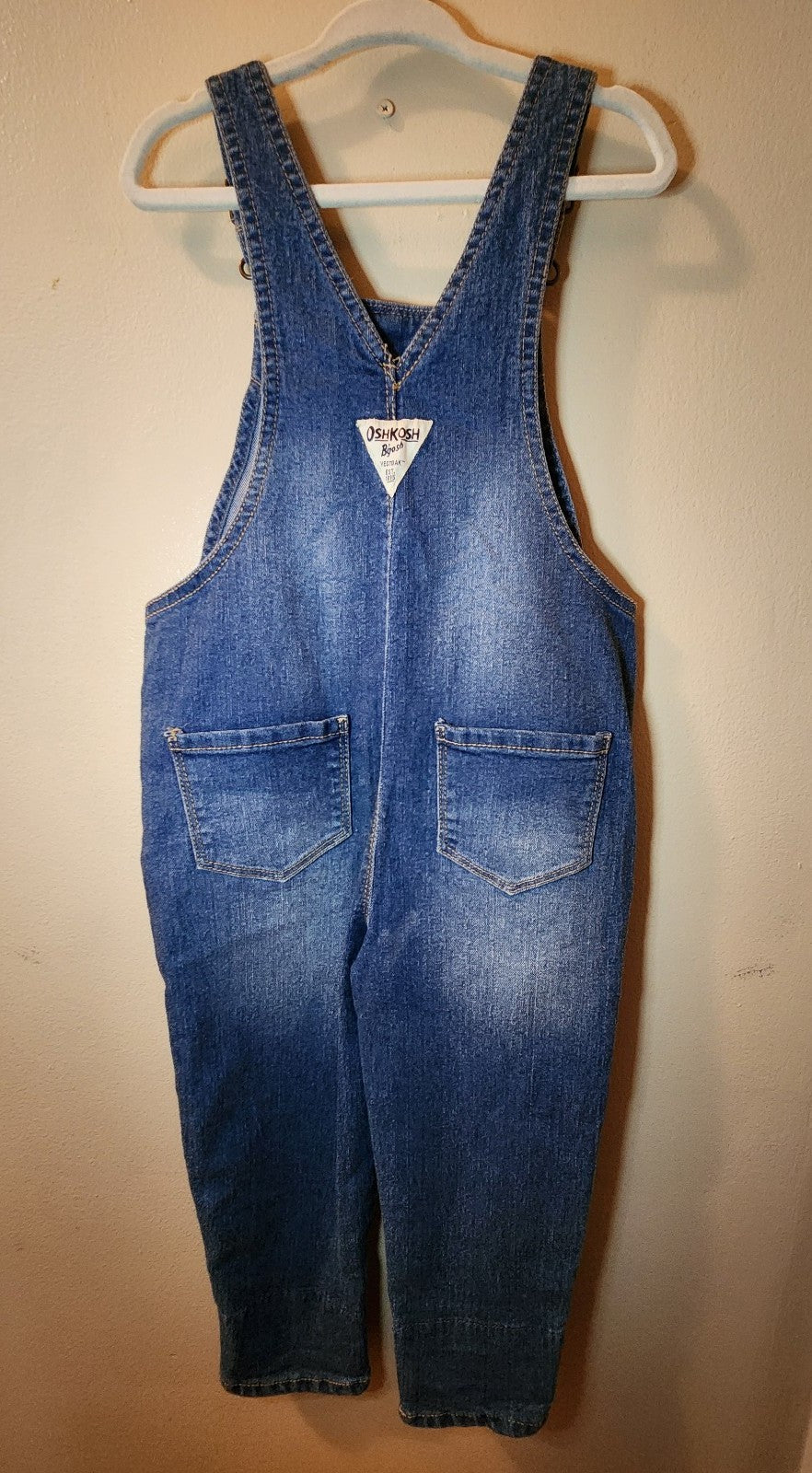 OshKosh Denim Floral Overalls 3T