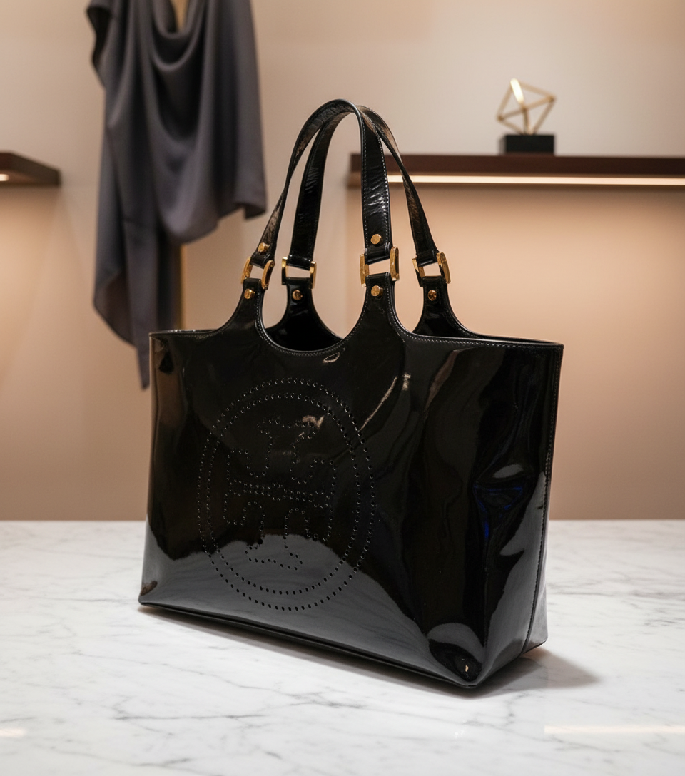 Tory Burch Bombe Tote in elegant setting
